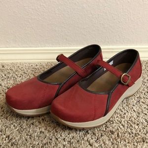 Dansko Red Steffi Mary Jane